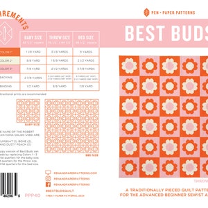 PDF Best Buds Quilt Pattern