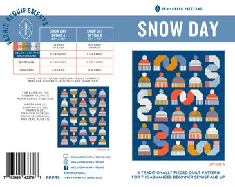 PDF Snow Day Quilt Pattern