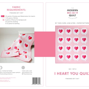 I Heart You PDF Quilt Pattern