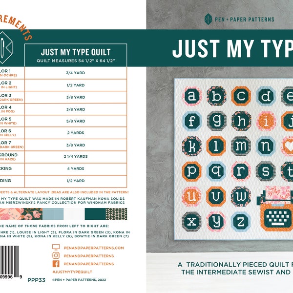 Quilt Letter Pattern Etsy