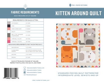 Kitten Around PDF Quilt Pattern