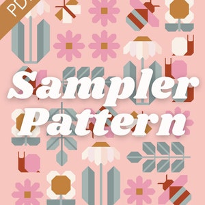 PDF Pen + Paper Sampler Quilt Pattern