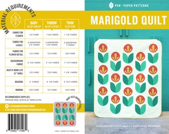 PDF Marigold Quilt Pattern