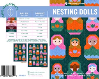 PDF Nesting Dolls Quilt Pattern
