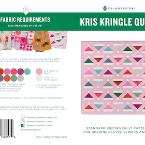 PDF Kris Kringle Quilt Pattern