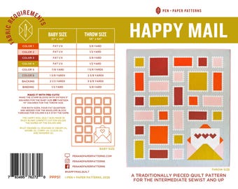 PDF Happy Mail Quilt Pattern