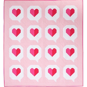 I Heart You PDF Quilt Pattern image 2