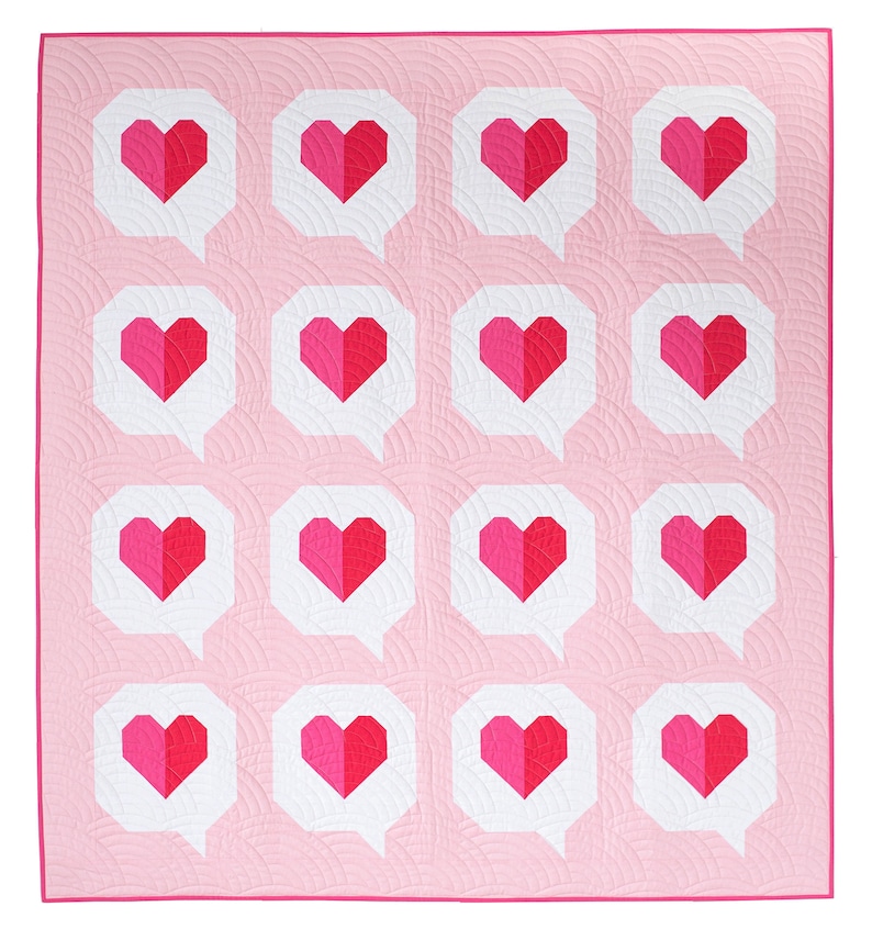 I Heart You PDF Quilt Pattern image 2