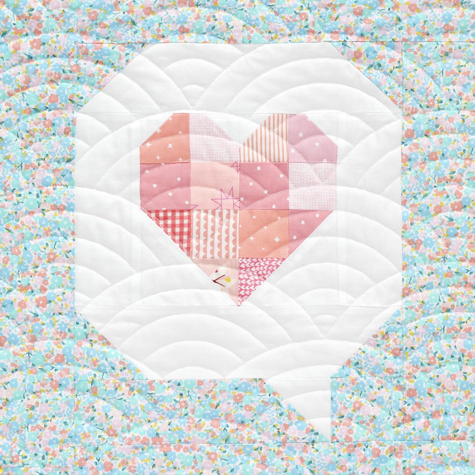 I Heart You PDF Quilt Pattern Etsy