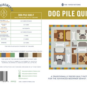 PDF Dog Pile Quilt Pattern