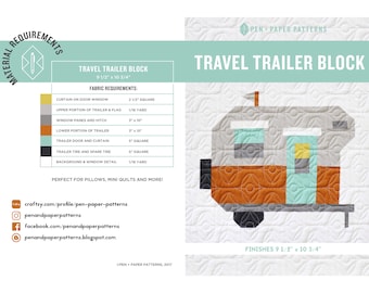 Travel Trailer PDF Block Pattern