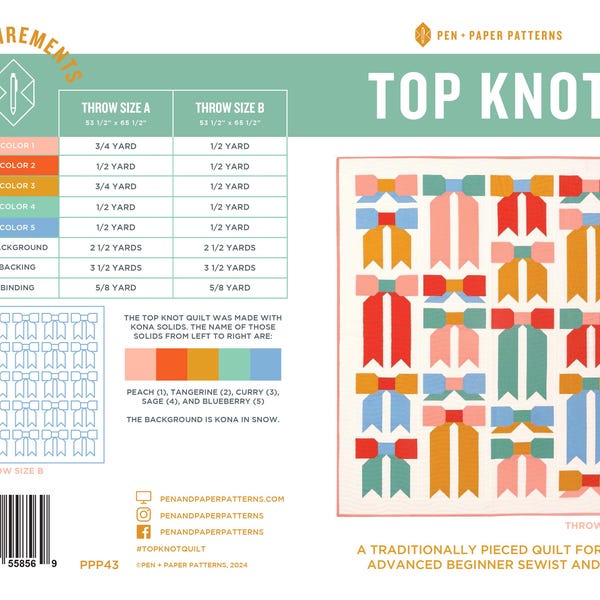 PDF Top Knot Quilt Pattern