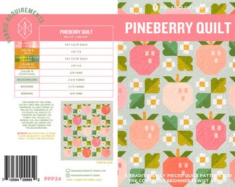 PDF Pineberry Quilt Pattern
