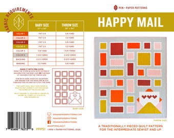 PDF Happy Mail Quilt Pattern