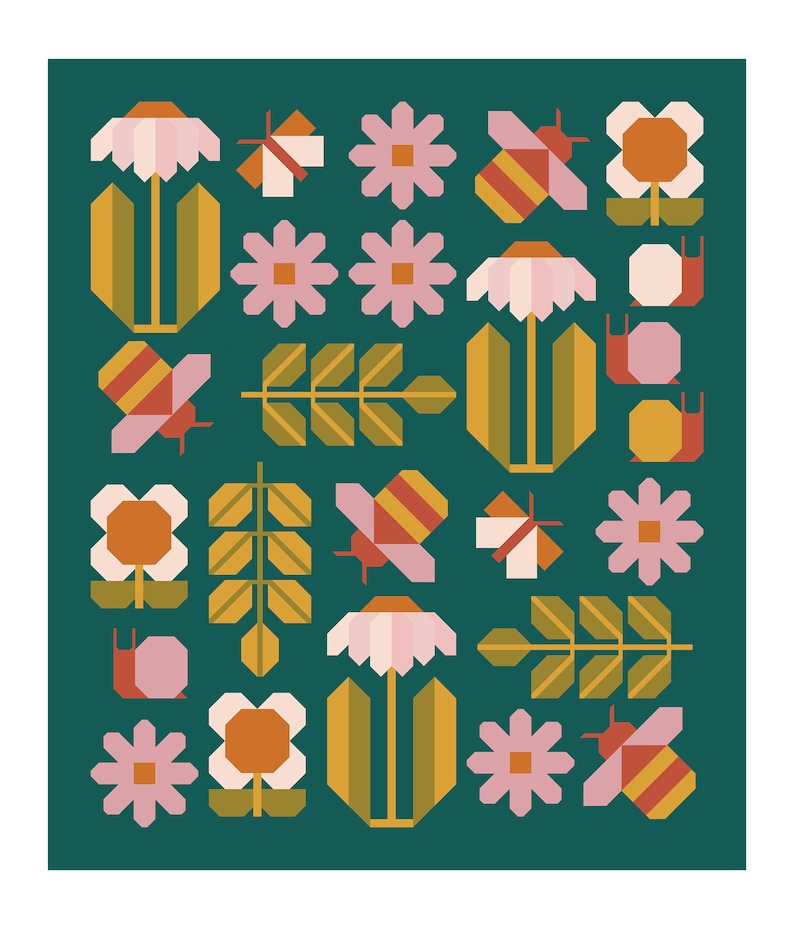 PDF Pen Paper Sampler Quilt Pattern Etsy