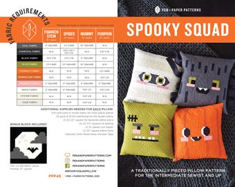 PDF Spooky Squad Pillow Pattern
