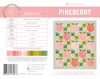 PDF Pineberry Quilt Pattern