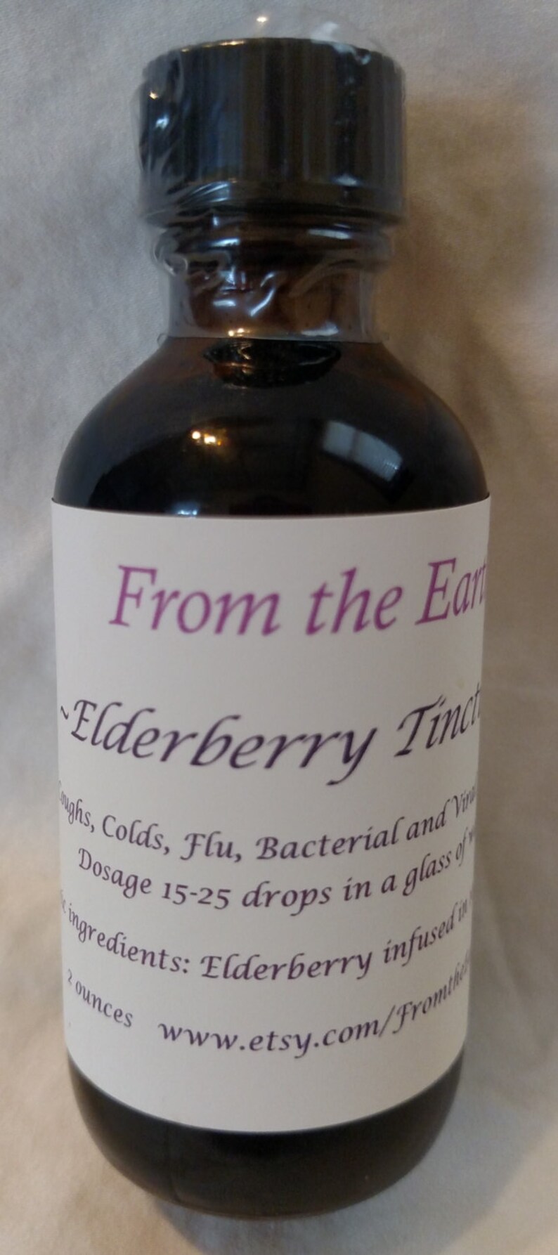 Elderberry Herbal Care Colds Flu Etsy