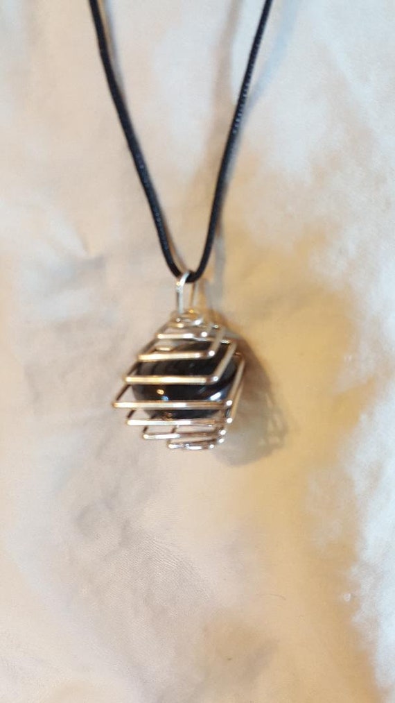 crystal cage pendant