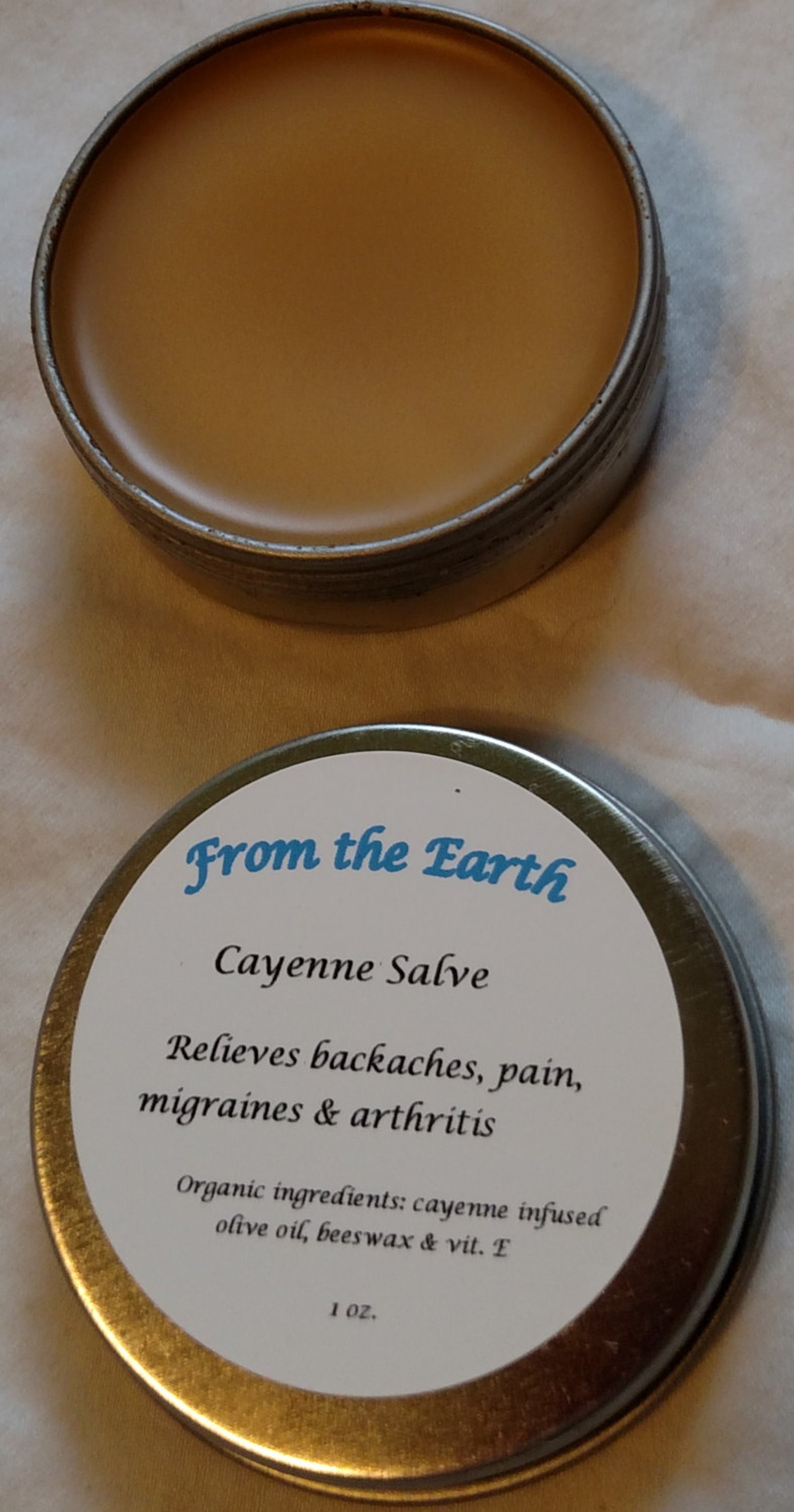 Cayenne Salve Organic Herbal Care Eases Arthritis Pain Etsy