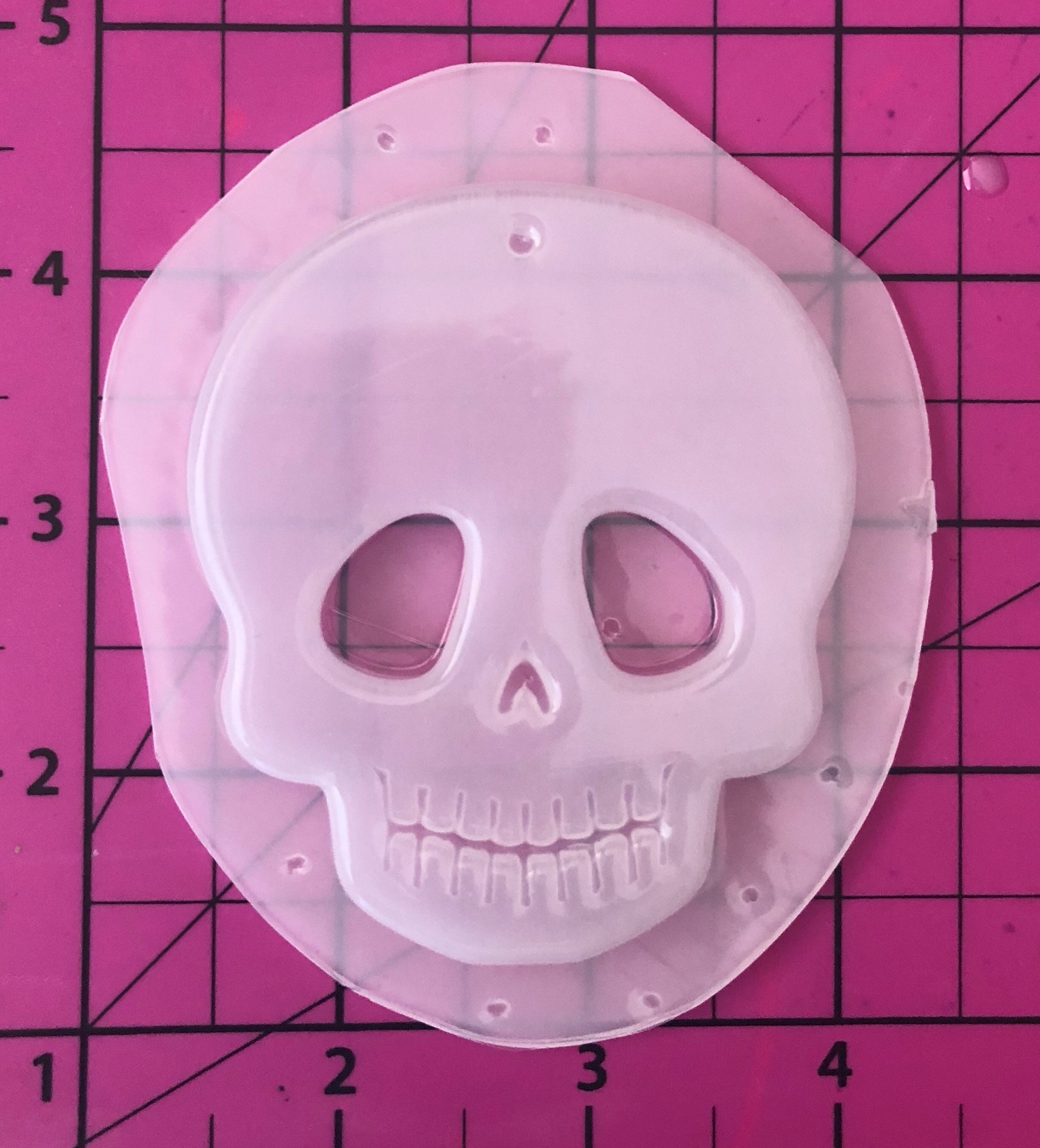 Skull Flexible Plastic Resin Mold | Etsy