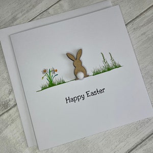 Happy Easter Card, Luxury Happy Easter Bunny Card, Easter Bunny Cards, Easter Card, Easter Gift, Easter decorations, Elegant Fancies