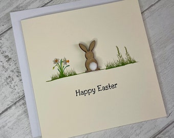 Happy Easter Card, Luxury Happy Easter Bunny Card, Easter Bunny Cards, Easter Card, Easter Gift, Easter decorations, Elegant Fancies