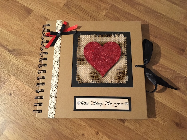 Our Story So Far Scrapbook Wedding Gift Valentines Gift Etsy