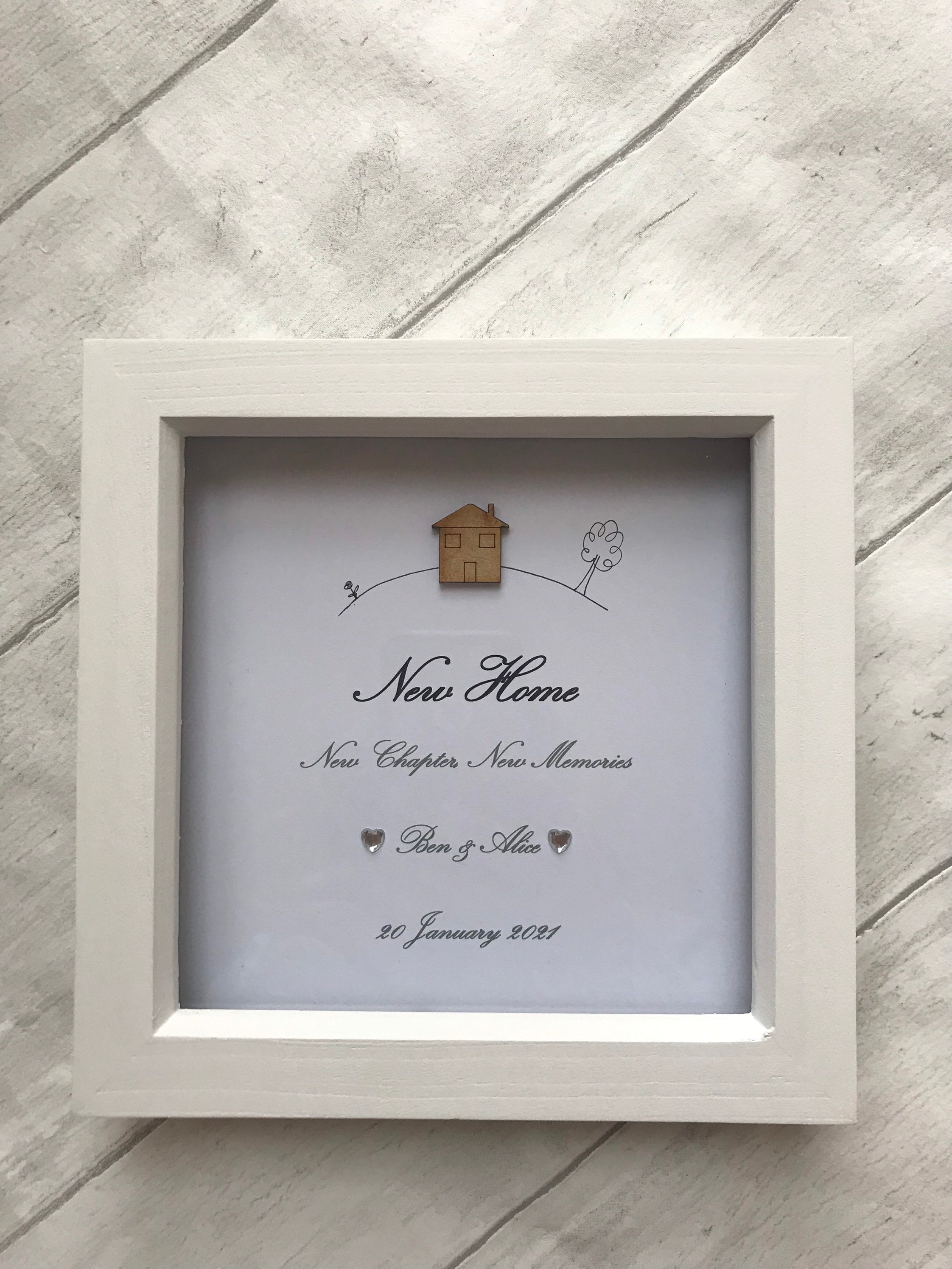 Personalised New Home Frame Housewarming Gift New Home Gift Etsy