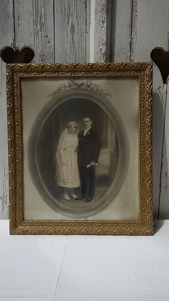 Cadre Ancien Photo de Mariés /French Antique Wedding