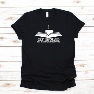 Café e livros * Fã misterioso * Amante de livros * Presente * Feminino * Masculino * Infantil * Camiseta * Regata