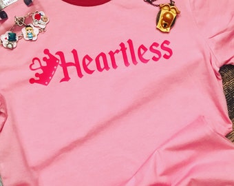 RTS* Heartless * Queen of Hearts * Alice in Wonderland Inspired * Tee or Tank * Ready To Ship