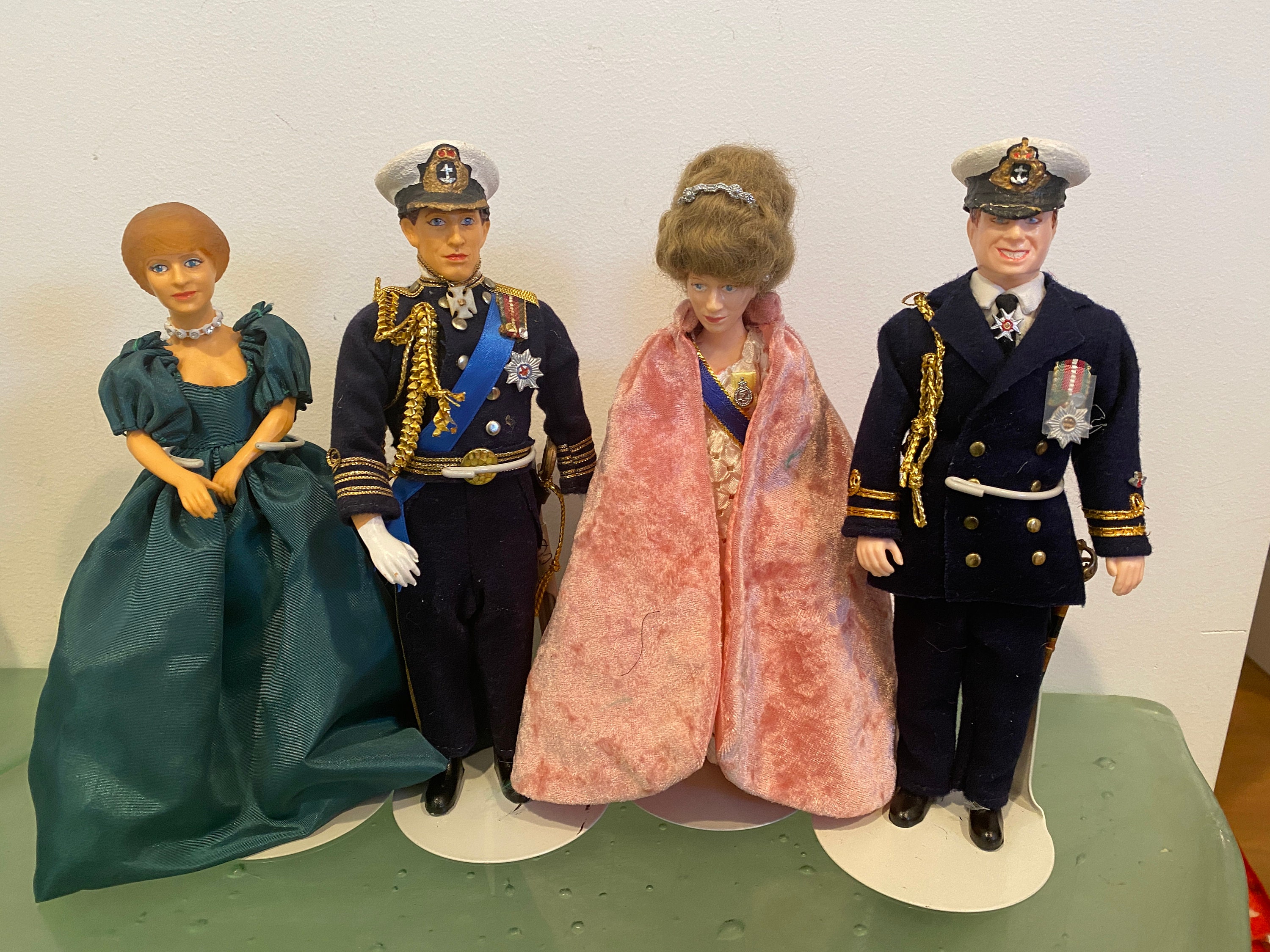Peggy Nisbet Vintage Royals 4 Doll Lot Diana Engagement Photo