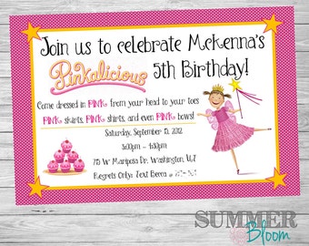 Pinkalicious Birthday Party Invitation - Etsy