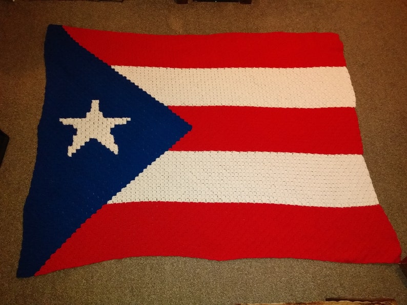 Puerto Rico Flag Blanket Etsy