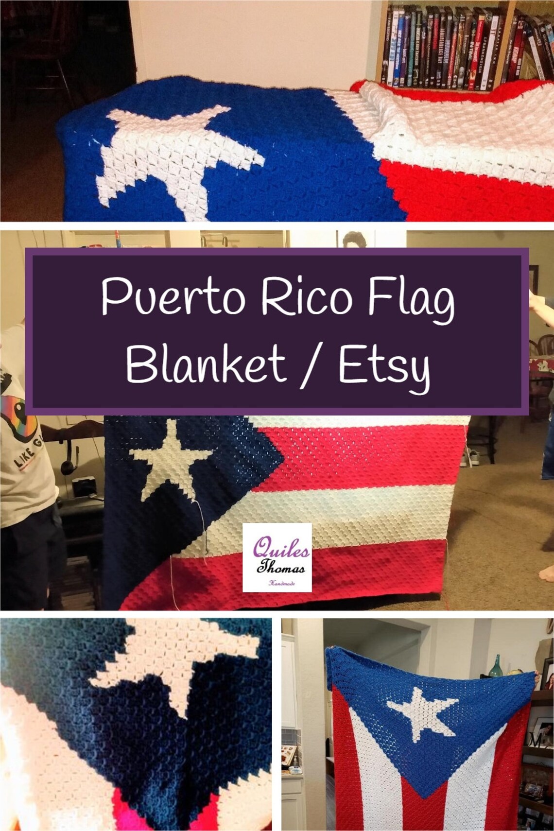 Puerto Rico Flag Blanket Etsy