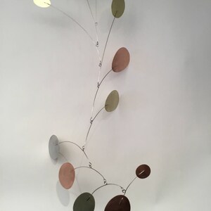 Metal Mobile Lg Modern Art Home Decor Sculpture Hanging Kinetic Shapes Multius copper brass aluminum image 5