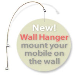 12&quot; Wall Hanger Stainless Steel Support for Medium weight Item 12&quot; off the wall for hanging a Mobile or Art