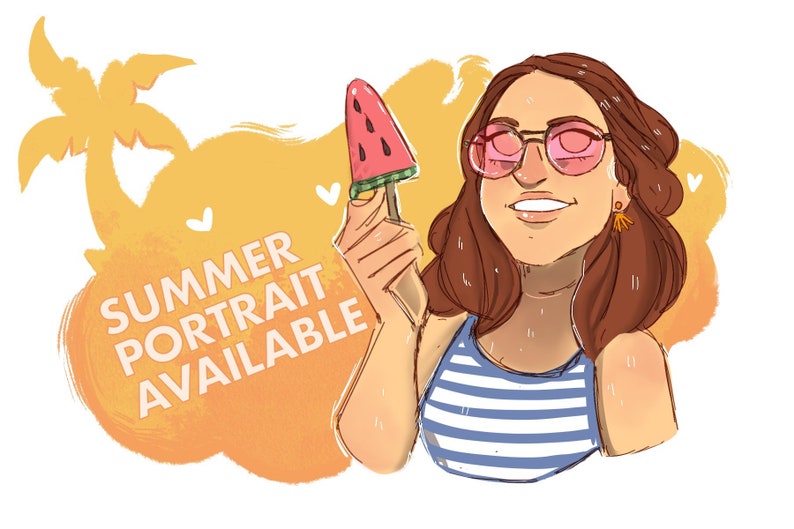 Custom cartoon couple art gift for him gift for her holidays,birthday family portrait personalized cartoon digital portrait summertime