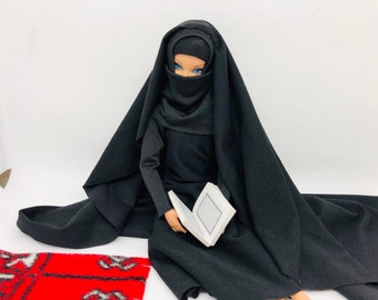 Handmade Doll Clothing Niqab Abaya Hijarbie Muslim Eastern Orthodox Doll  Outfit Comes With Prayer Rug -  Israel