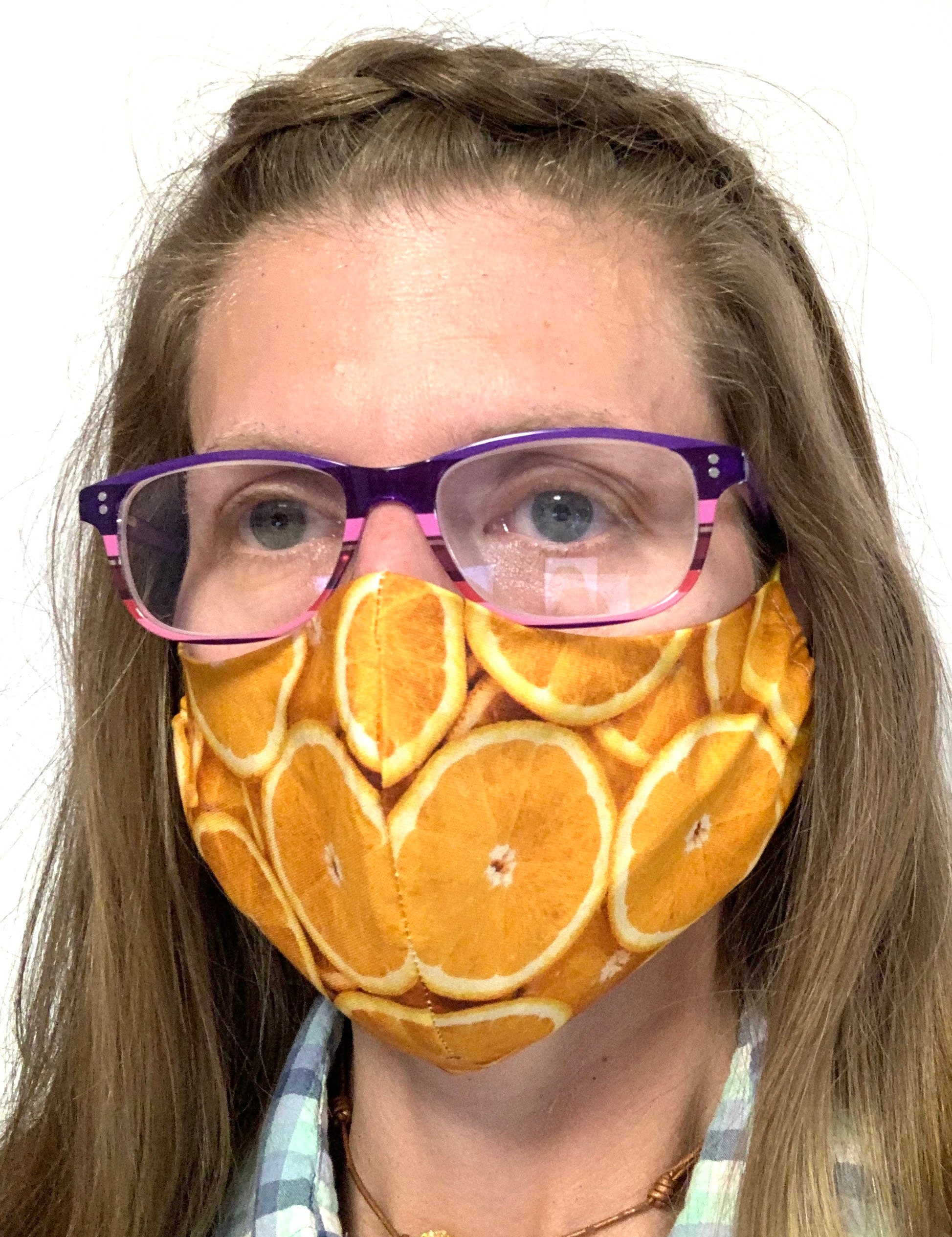 LIMES Citrus Fruit Fitted Face Mask Teachers Face Mask Etsy