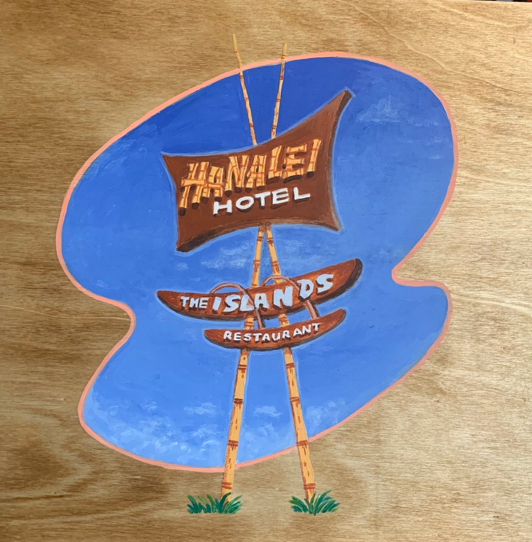 Hanalei Hotel and the Islands Polynesian Restaurant Sign - Etsy