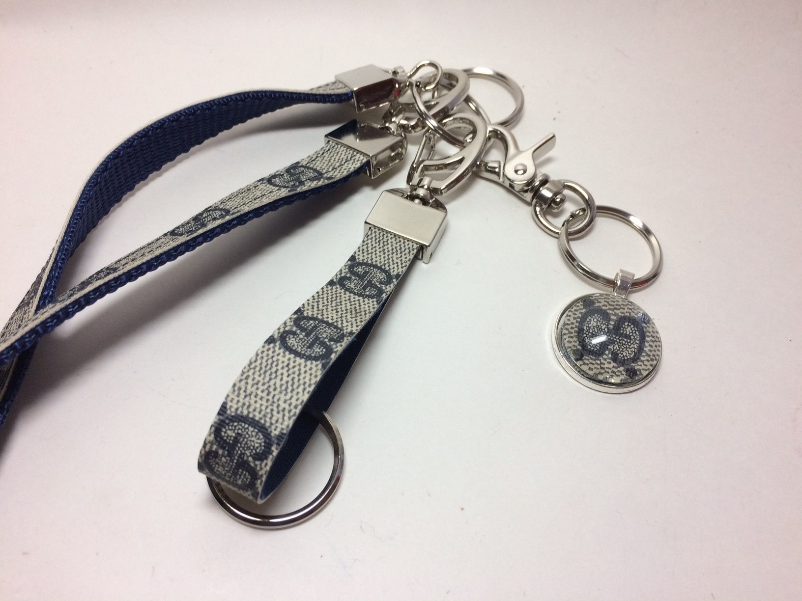 Gucci Lanyard Gucci Keychain Gucci Key Chain Upcycled Gucci Etsy