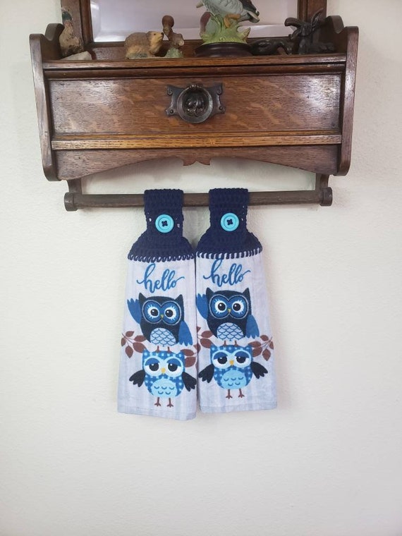 Double Sided Hanging Kitchen Towel Housewarming Or Wedding Etsy