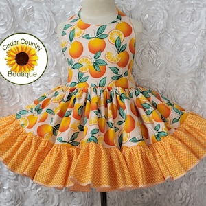 dress with oranges Tiered Maxi Dress - Lemons and Oranges