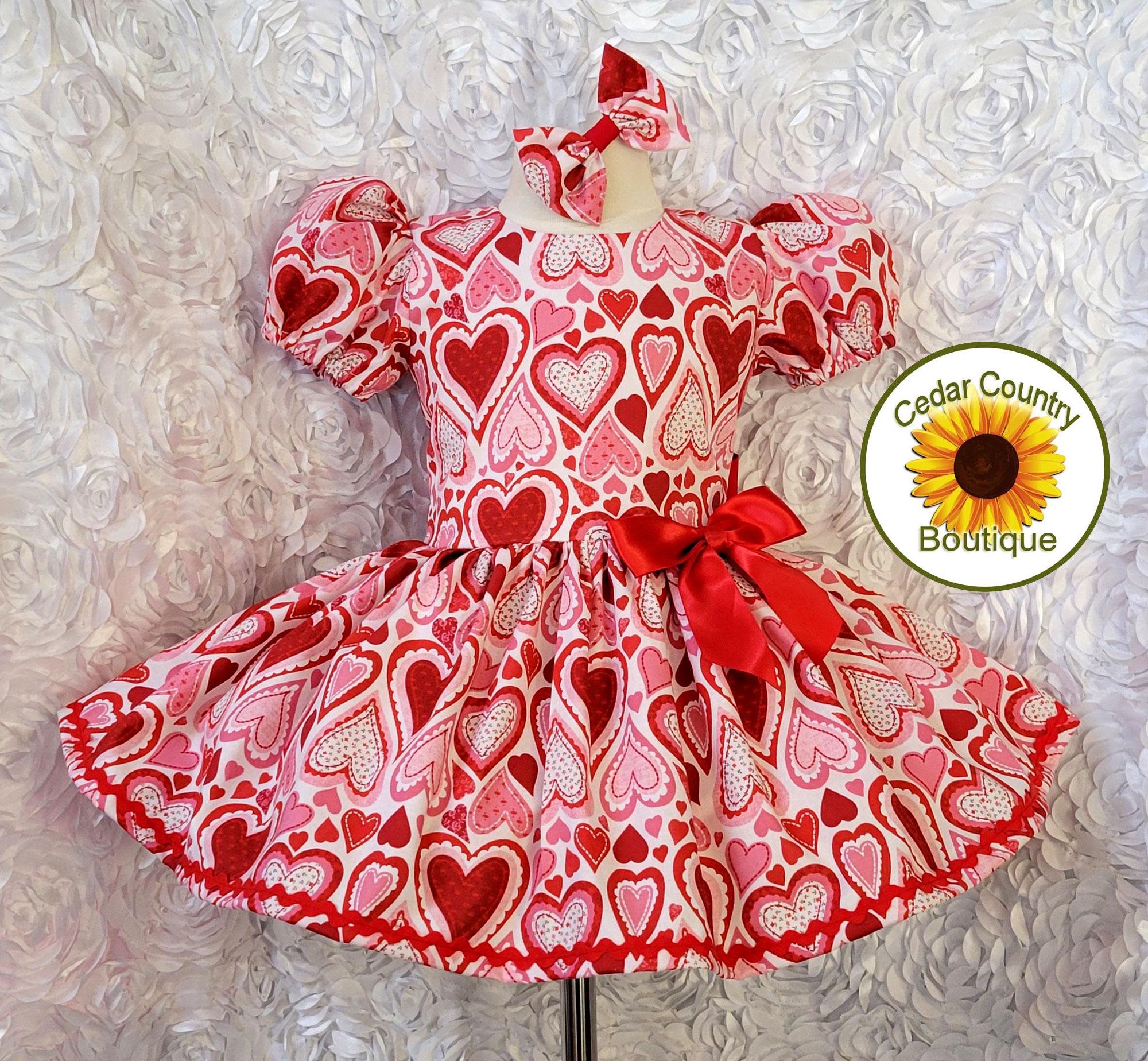 ワンピース uhr heart mom dress pink 5-6y Uhr Heart Mom Dress | MILK.