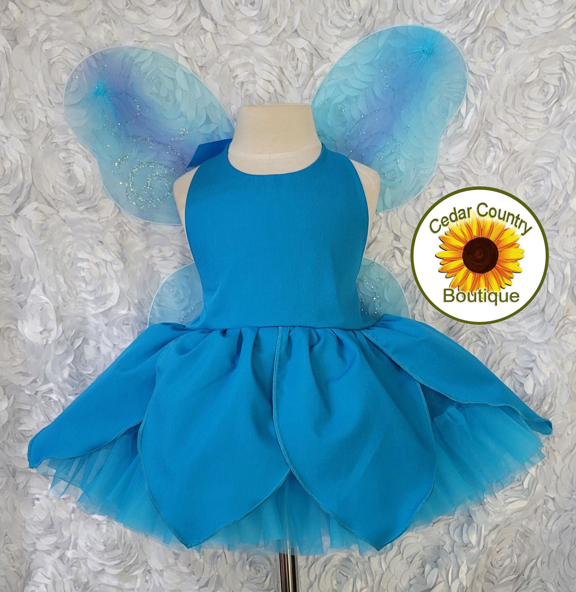 turquoise fairy dress Turquoise Glitter Tulle Fairy Tutu Dress With Wings & Headband