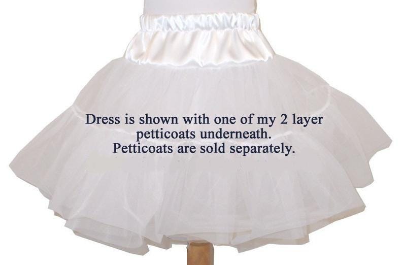 Pink Gingham Dress with Puff Sleeves and full skirt with Eyelet trim Baby Toddler Girl's Pink Gingham Country Pageant Dress comes with bow bild 3