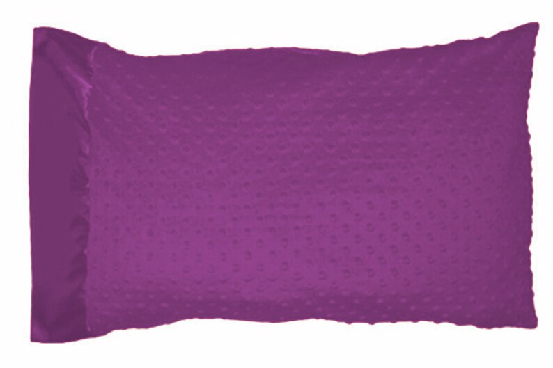 minky dot pillowcase