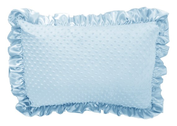 Baby Blue Minky Pillowcase.
